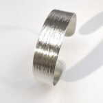 Silver cuff bangle
