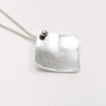 Textured square pendant
