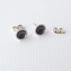 Silver ear studs