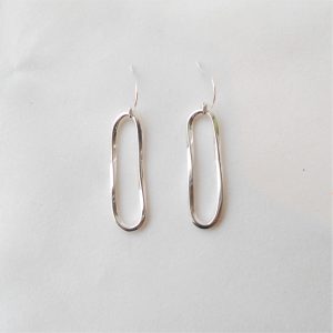 Sterling silver asymmetric earrings