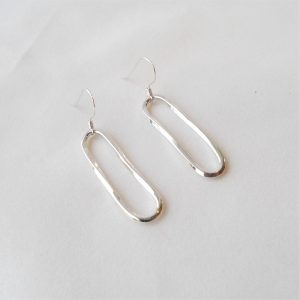 Sterling silver asymmetric earrings