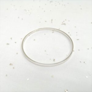 Rectangular Silver Bangle 3mm x 1.6mm