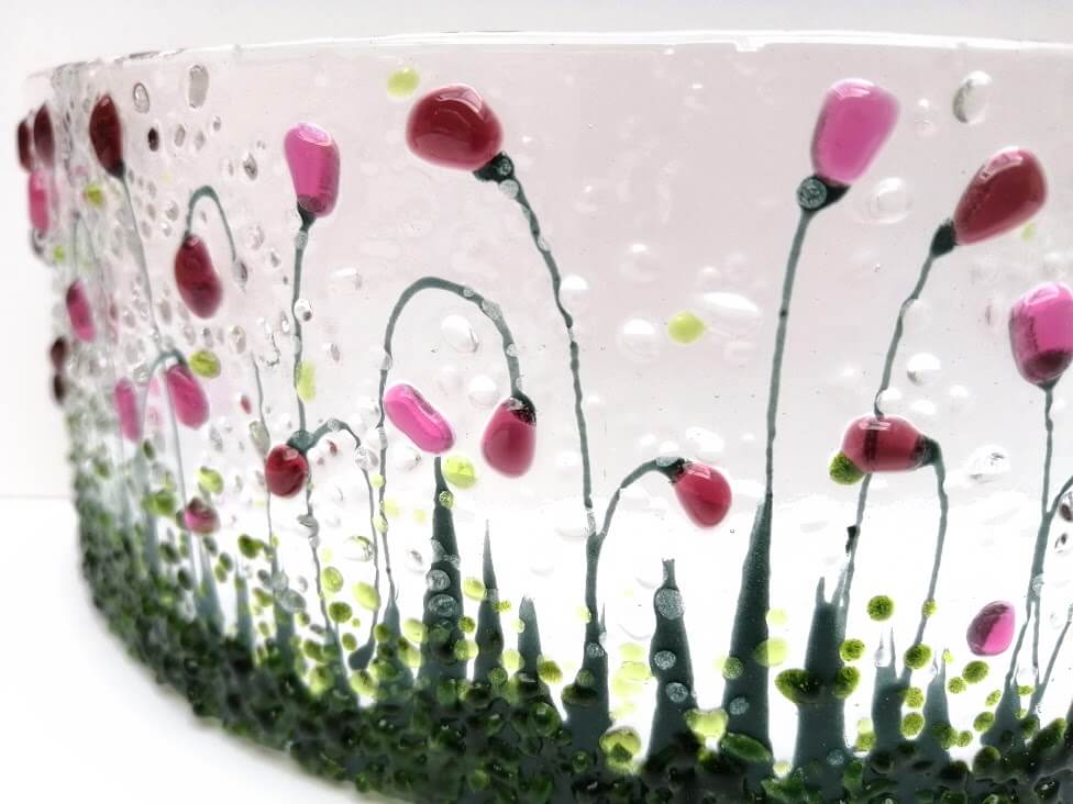 Fused glass texture