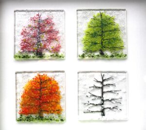 fused glass seasons